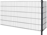 Plot z dvojitého zváraného pletiva, hrúbka 6/5/6, antracitový 63 x 251 cm Plot z dvojitého zváraného pletiva, hrúbka 6/5/6, antracitový 63 x 251 cm