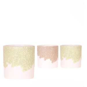 Keramické kvetináče Bloom Sand, rôzne, Ø 9 cm. Dekoratívne kvetináče v rôznych farbách.