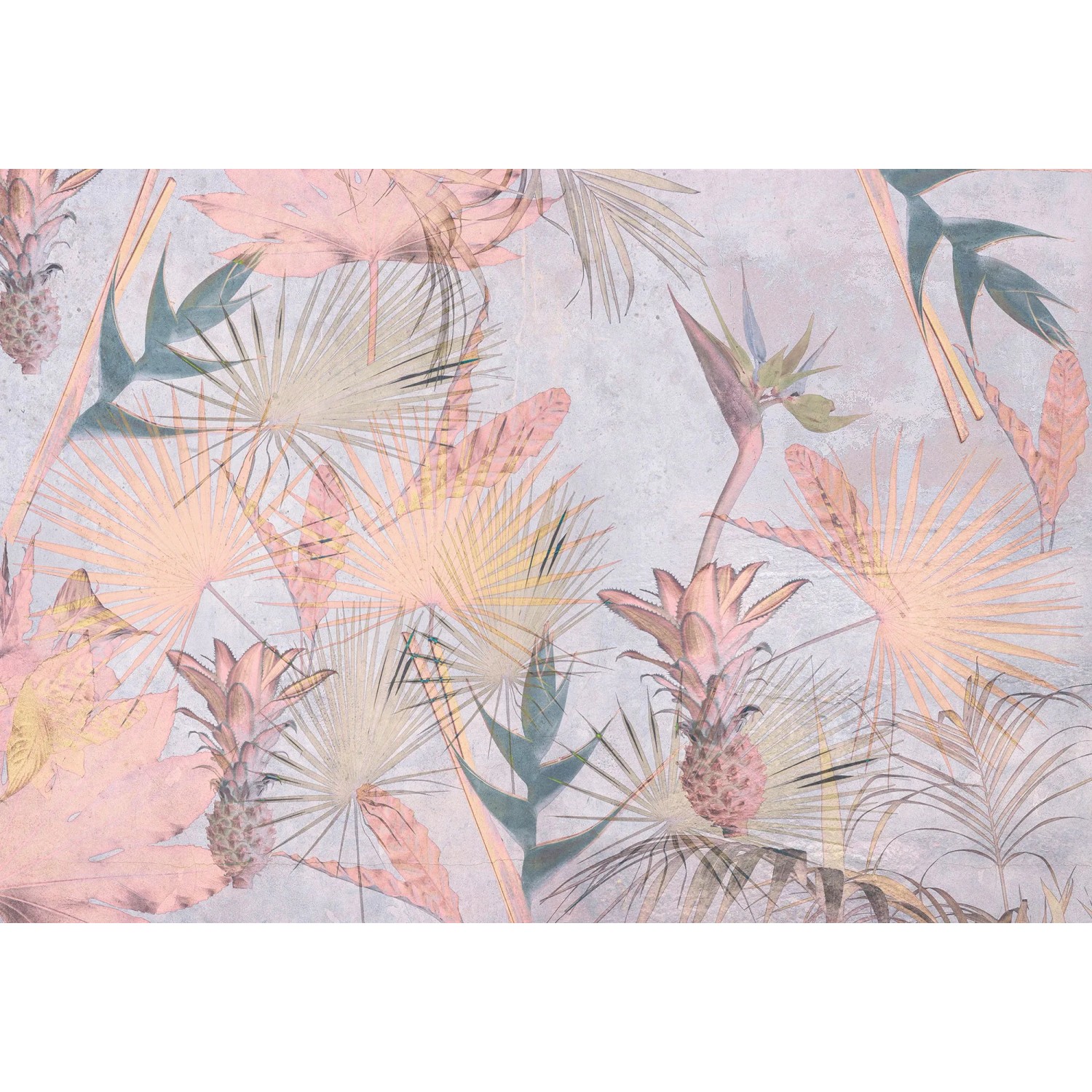 E-shop Komar Papierová fototapeta Tropical Concrete 368 x 254 cm