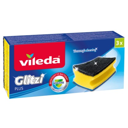 Vileda Glitzi Plus hubka 3 ks