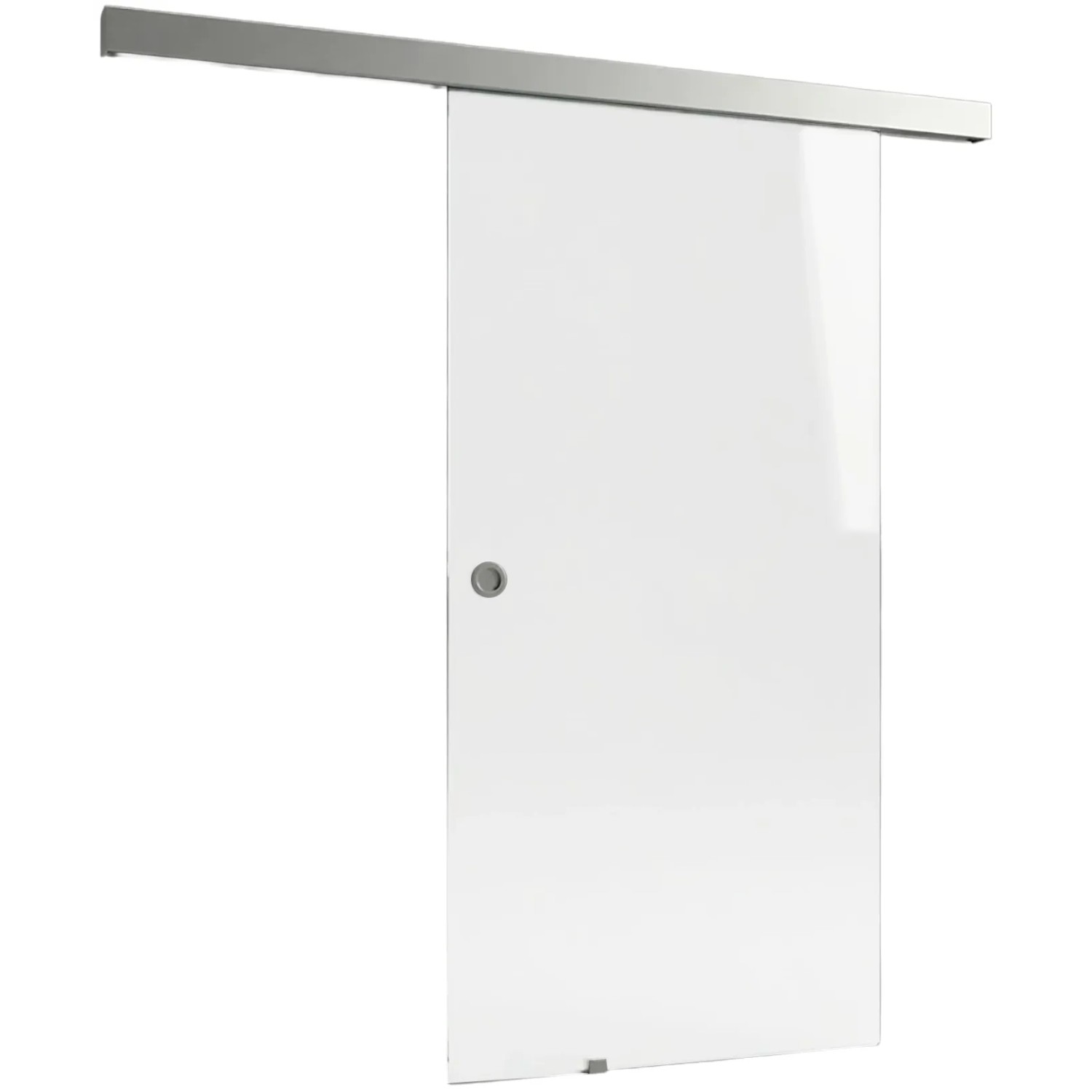 E-shop Doorlegro Posuvné dvere EasySlide 65 - set, číre sklo/nerez, 205 x 90 cm