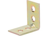 Nábytkový uholník žlto pozinkovaný 25 mm x 25 mm x 14 mm