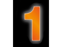 Conacord Reflexné domové číslo 1, oranžové, 8 cm