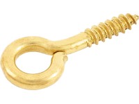Oko so skrutkou mosadzné 1,8 x 8 mm, 6 ks