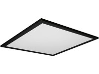 Ledvance Stropné LED svietidlo Planon Plus, diaľkové ovládanie, čierne, 45 x 45