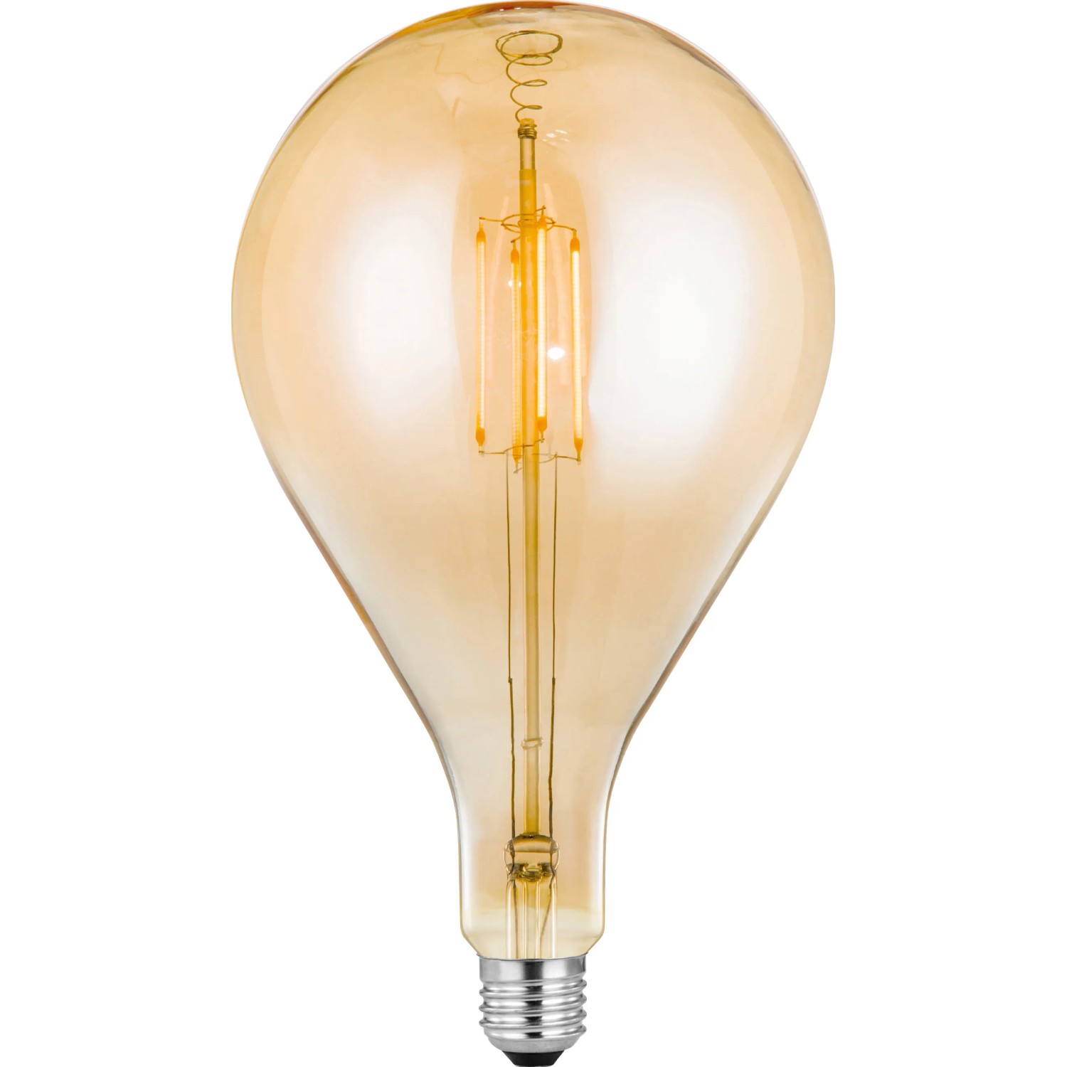 E-shop Just Light. Filam. LED žiarovka E27, A160, 420lm, 2700K, 4W, jantarové sklo