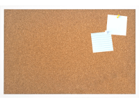 Bondecor Nástenná tabuľa korková, biely rám, 40 x 60 cm