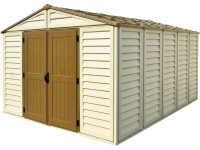 Duramax Plastový domček na náradie WoodBridge Plus, béžová, 320 x 400 cm