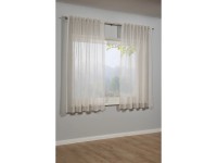 Sehlbach Záclona so skrytými pútkami, voálový efekt, béžový 175 x 140 cm