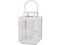 Lampáš kovový biely