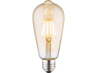 Just Light. Filam. LED žiarovka E27, ST64, 346lm, 2700K, 4W, jantar. sklo Just Light. Filam. LED žiarovka E27, ST64, 346lm, 2700K, 4W, jantar. sklo