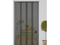 Insektenschutz Lamellenvorhang teleskopierbar 120 cm x 250 cm Anthrazit