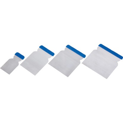 LUX-TOOLS Japonská špachtľa kovová 50, 80, 100, 120 mm (4 ks)