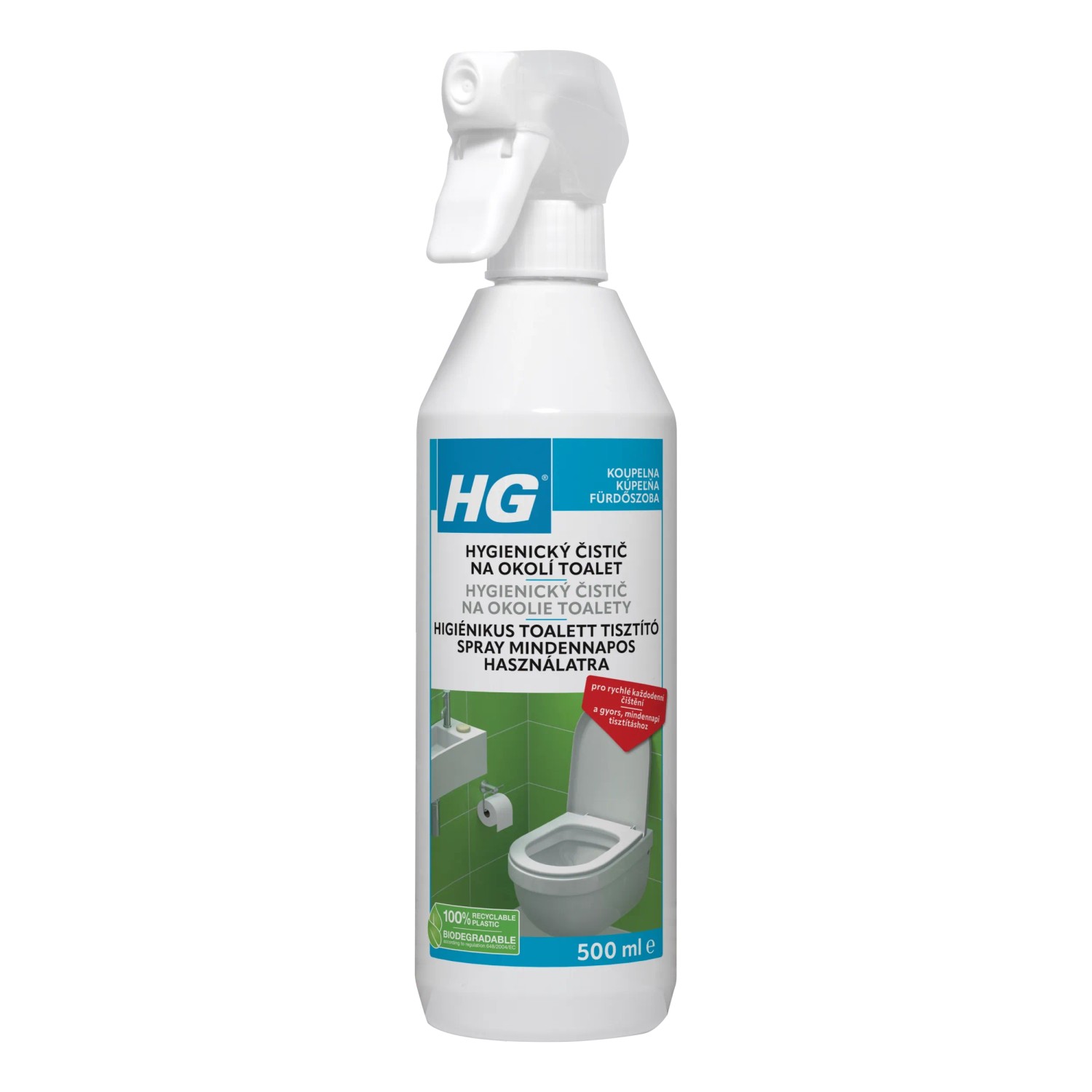 E-shop HG Hygienický čistič na okolie toaliet 500 ml