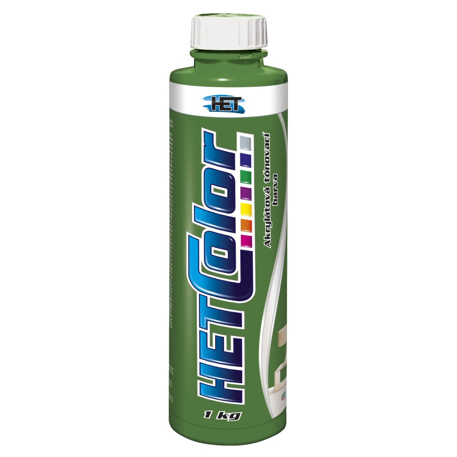 E-shop HETCOLOR Akrylátová tónovacia farba tmavo zelená 1 kg