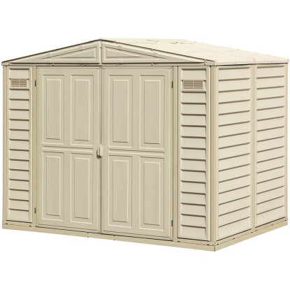 Duramax Plastový domček na náradie DuraMate, béžová, 239,7 x 162,8 cm