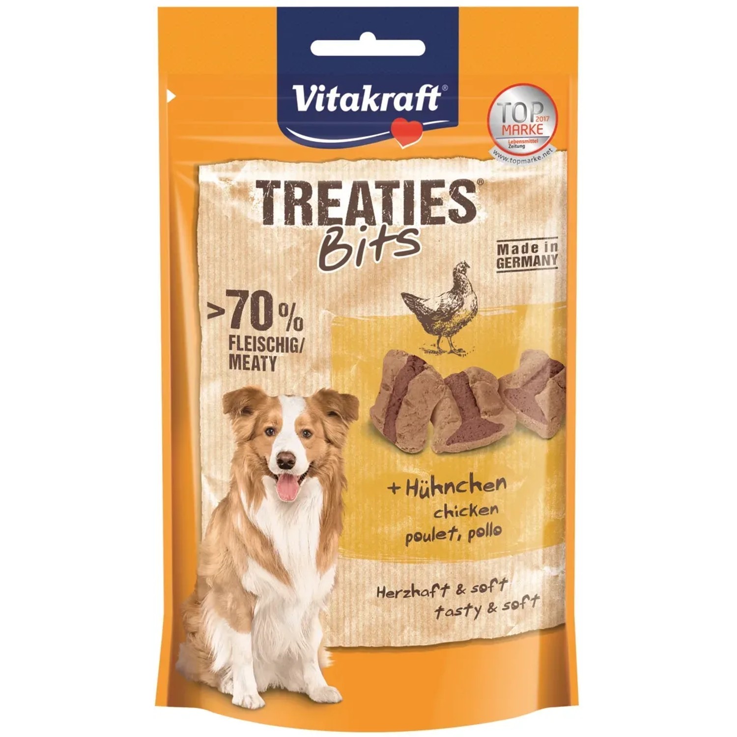 E-shop Vitakraft Pochúťka pre psov Treaties Bits kuracie 120 g