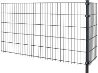 Plot z dvojitého zváraného pletiva antracitový 83 cm x 201 cm Plot z dvojitého zváraného pletiva antracitový 83 cm x 201 cm