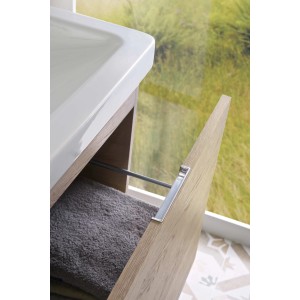 JIKA Skrinka CUBITO-N pod dvojumývadlo 130 cm, 4 zásuvky, dub