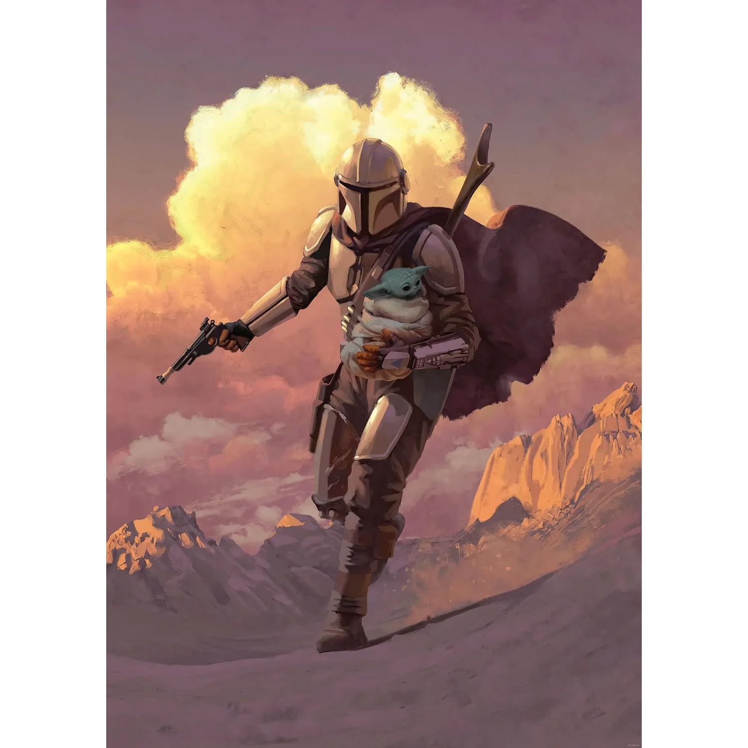 E-shop Komar Vliesová fototapeta Mandalorian Escape 200 x 280 cm