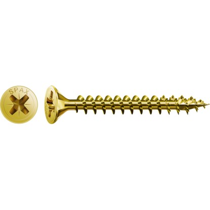 Spax Uni skrutka zápust.hlava PZ/Z2 4CUT a plný závit Yellox 4 x 40 mm 20 ks