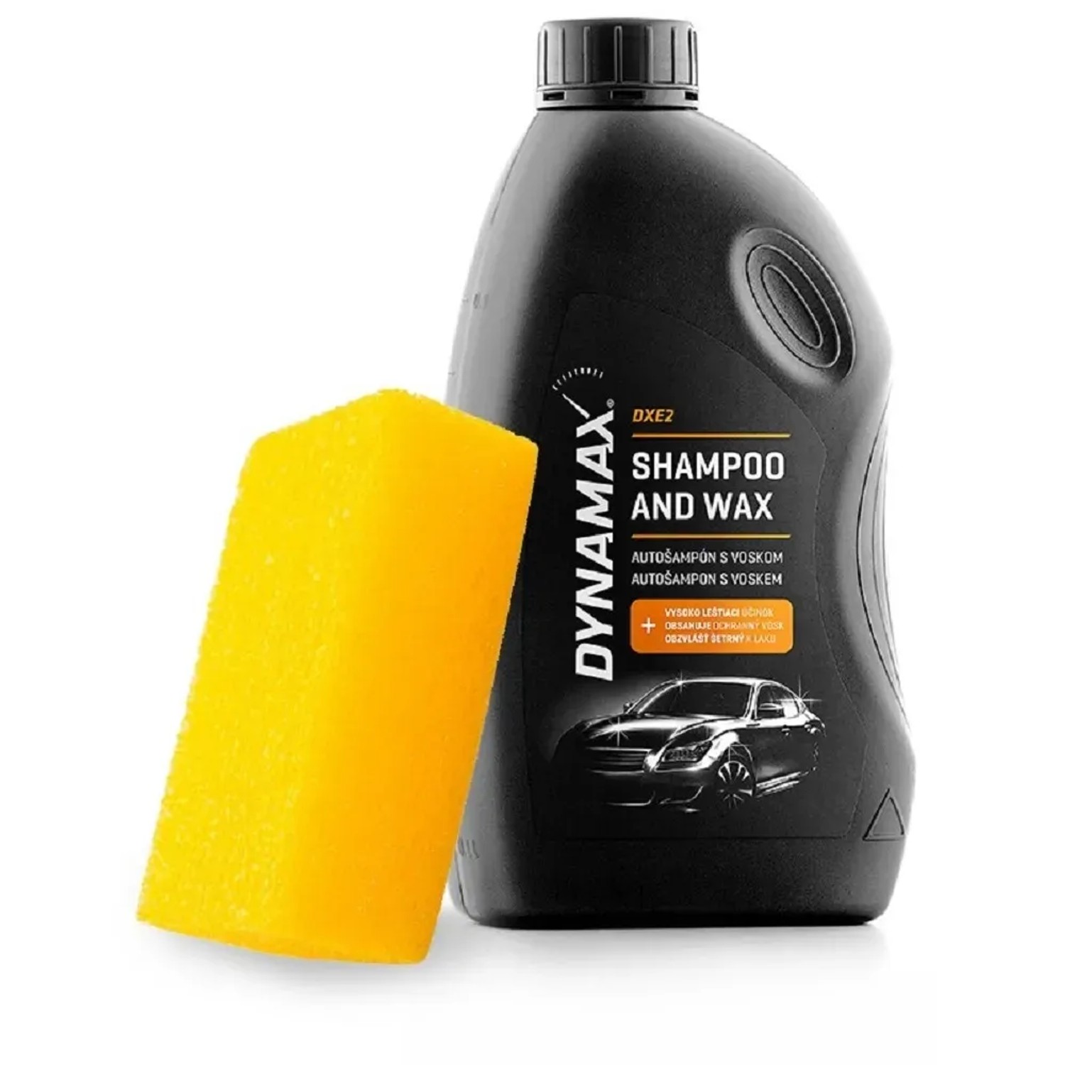 E-shop DYNAMAX Balíček Autošampón s voskom DXE2 1000 ml + čistiaca huba
