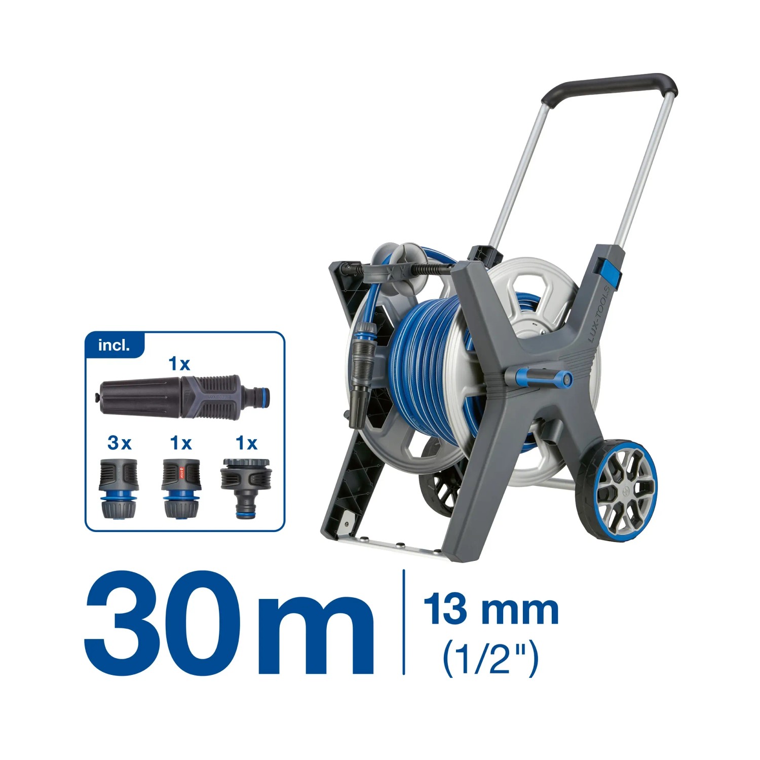 E-shop LUX-TOOLS Hadicový vozík vr. hadice 30 m 13 mm
