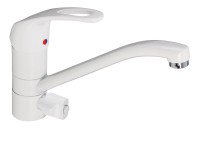 OBI Jednopáková drezová batéria Manar s prípojkou pre spotrebiče biela