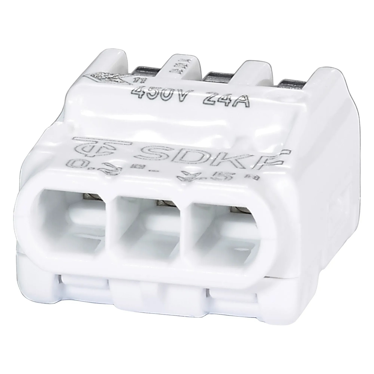E-shop OBI Páčková svorka 3-pólová priemer 0,2 mm - 2,5 mm, 10 ks