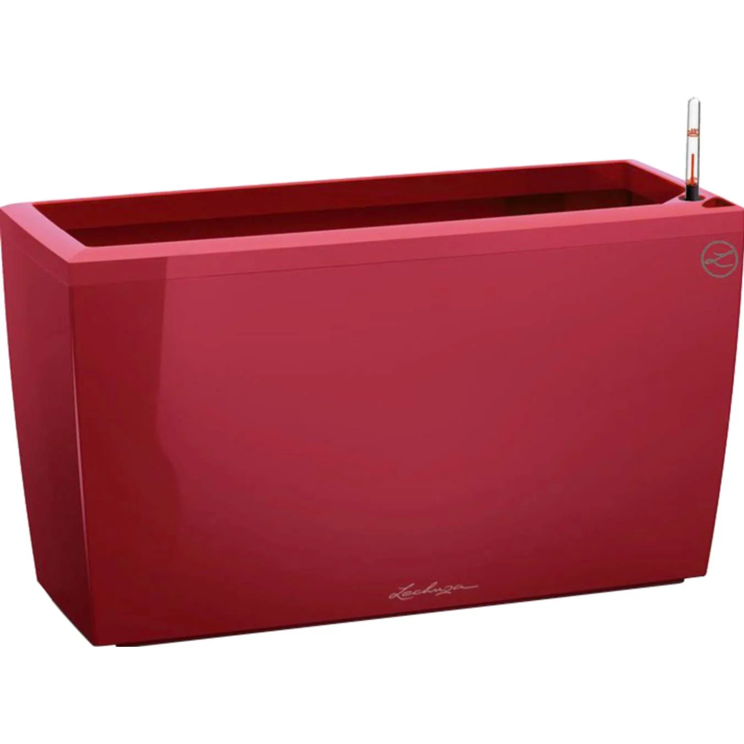 E-shop Lechuza Kvetináč Cararo Premium, červená vysoko lesklá, 75 x 30 x 43 cm