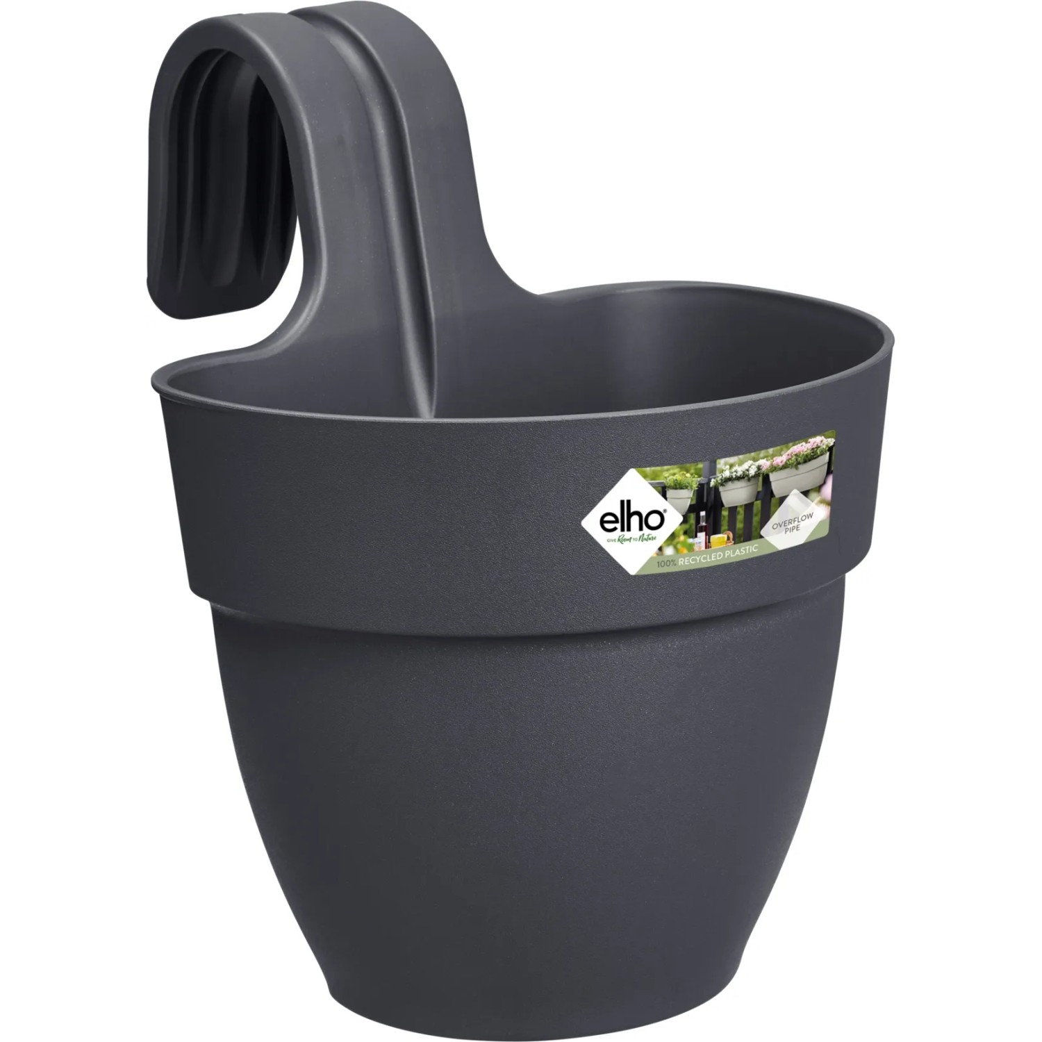 E-shop elho Kvetináč Vibia Campana Easy Hanger S antracitový, pr. 24 x 27 cm