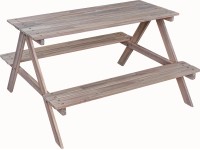 Detský piknikový stôl Bamori, olejované akáciové drevo, 91 x 100 x 56 cm