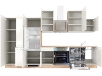 Flex-Well Kuchyňa Valero 360 cm/typ 6-chladn./rúra/var. doska/digestor/umývačka