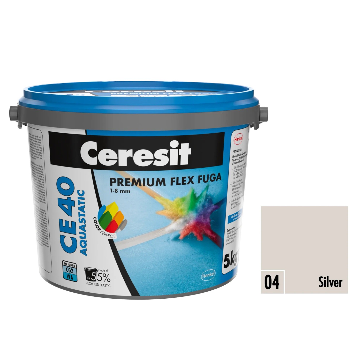 E-shop Ceresit Flexibilná škárovacia hmota CE 40 Aquastatic Carrara, 5 kg