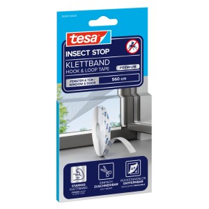 Prémiová suchý zips páska tesa® Insect Stop pre siete proti hmyzu na oknách.