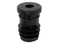 Zátka so závitom pre rúry s kruhovým prierezom závit M8 25 mm x 25 mm čierna