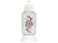 Z-TRADE Náhrobný lampáš Madona Vianočná hviezda 27 cm + vklad 80 g