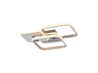Just Light Stropné LED svietidlo Sevent, 36W, 4700lm, oceľová, 39,4 x 46 cm