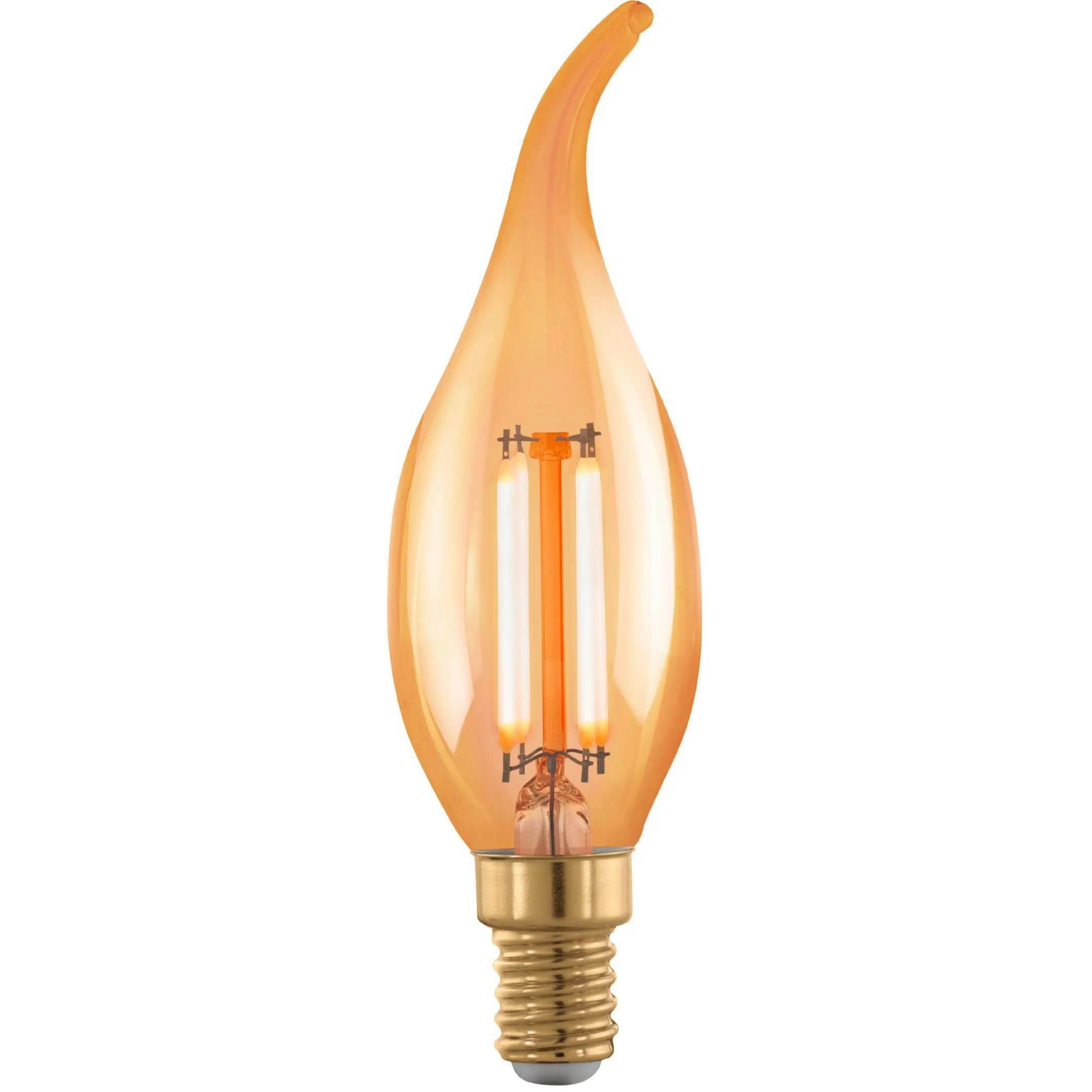 E-shop EGLO LED žiarovka E14 CF35, 4 W, 300 lm, 1700 K, jantárová
