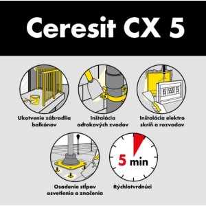 Ceresit Montážny cement CX 5, vedro, 5 kg