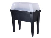 Jelenia Plast Vyvýšený záhon s pareniskom antracitový 110 l, 88 x 40 x 80 cm