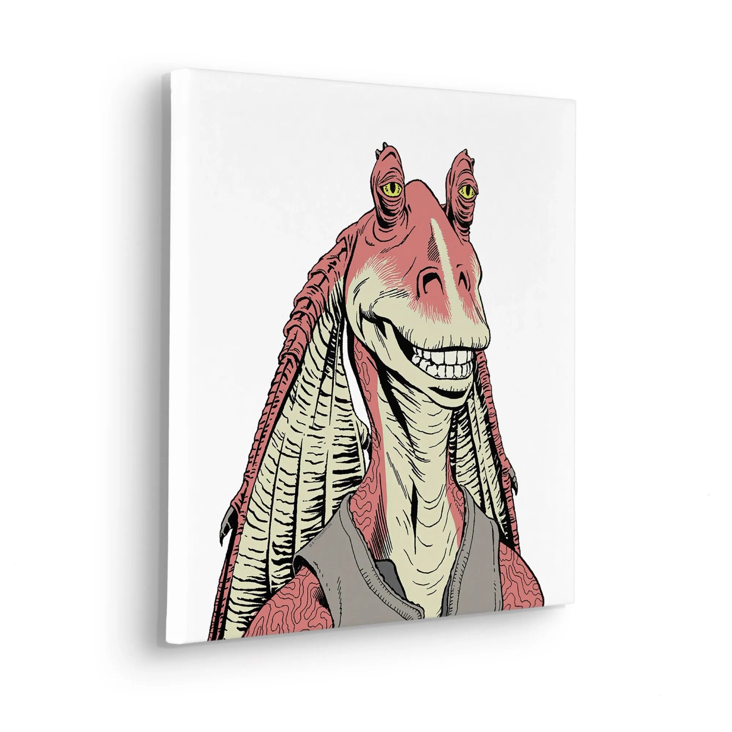 E-shop Komar Nástenný obraz na ráme Star Wars Jar Jar Binks 40 x 40 cm