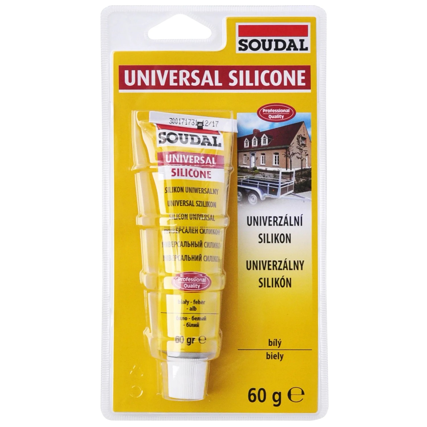 E-shop SOUDAL Univerzálny silikón transparentný 60 g