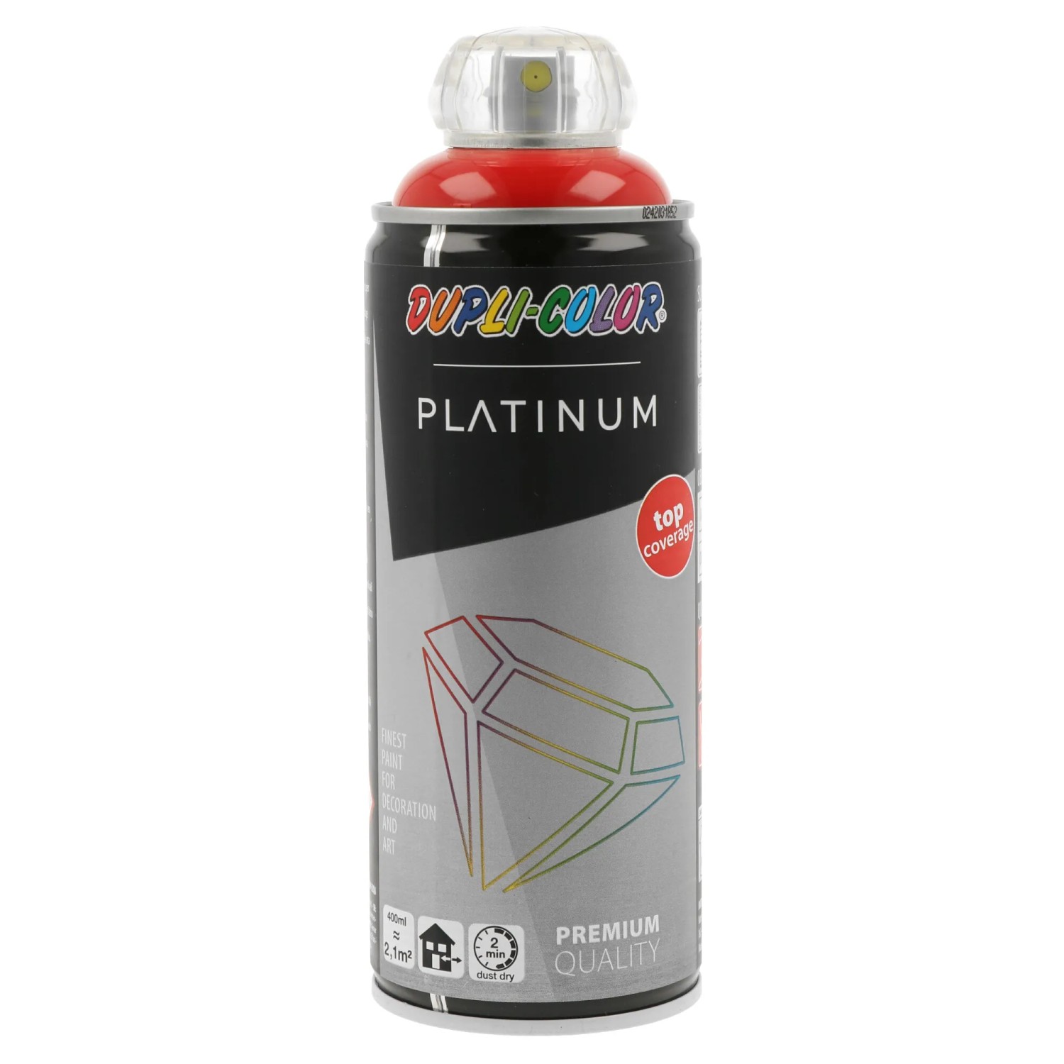 E-shop DUPLI-COLOR Lak v spreji PLATINUM lesklý, RAL 3020 červená dopravná, 400 ml
