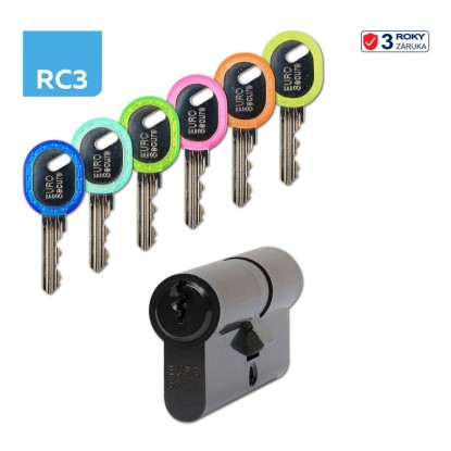 Richter Czech EURO Secure Bezpečnostná vložka 30/35, 6 kľúčov, čierna