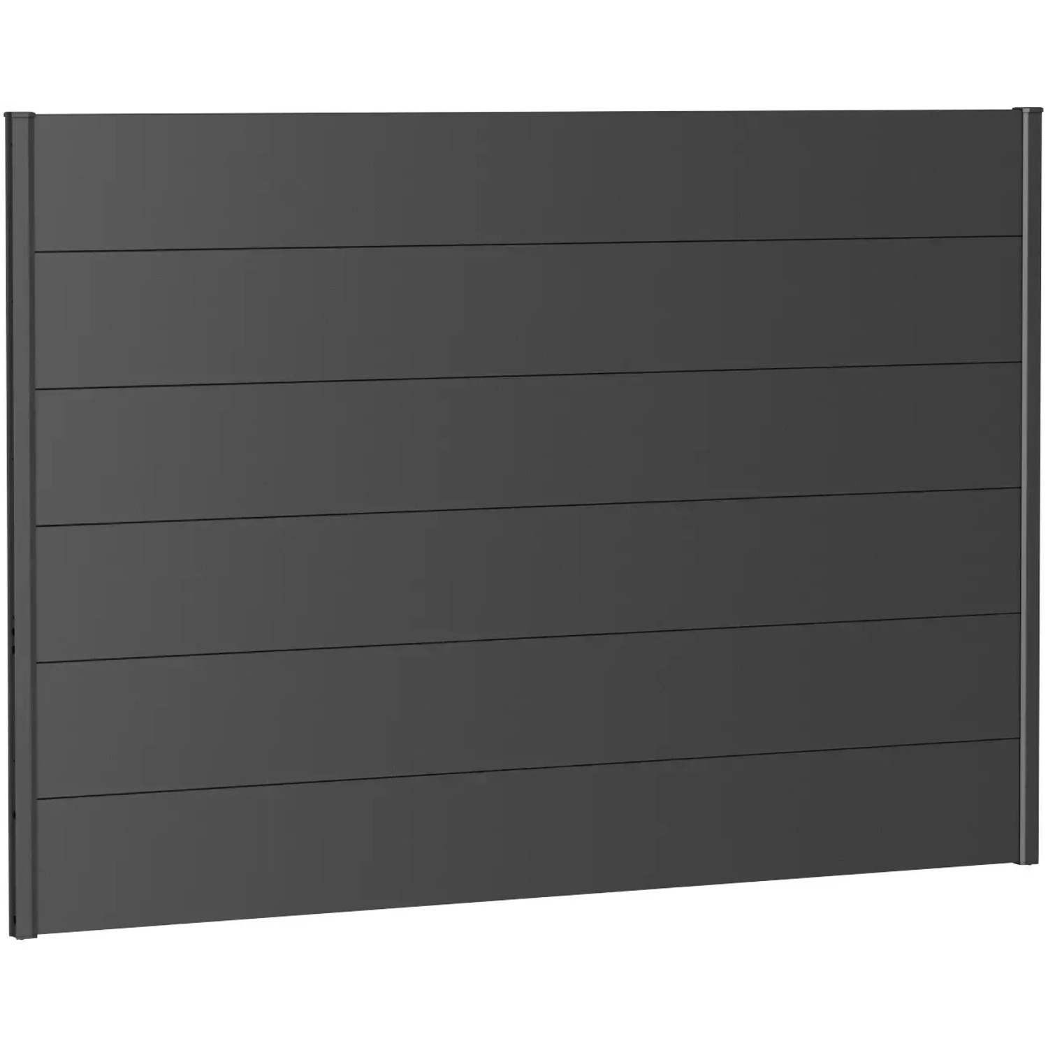 E-shop Biohort Plný plot bez presklenia tmavo sivý, 200 x 135 cm