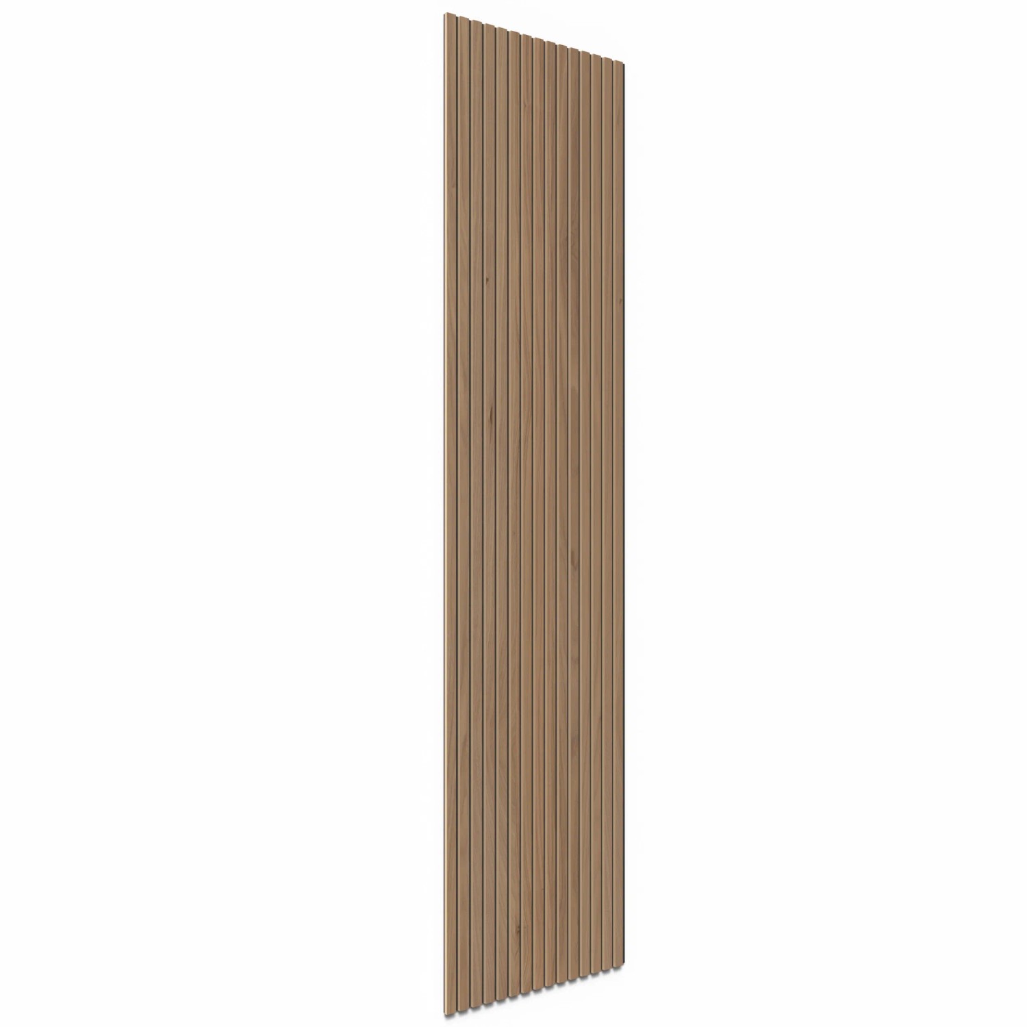 E-shop Denpanels Akustický panel WOOD Orech prírodný MDF čierna plsť 240 x 60 x 2 cm