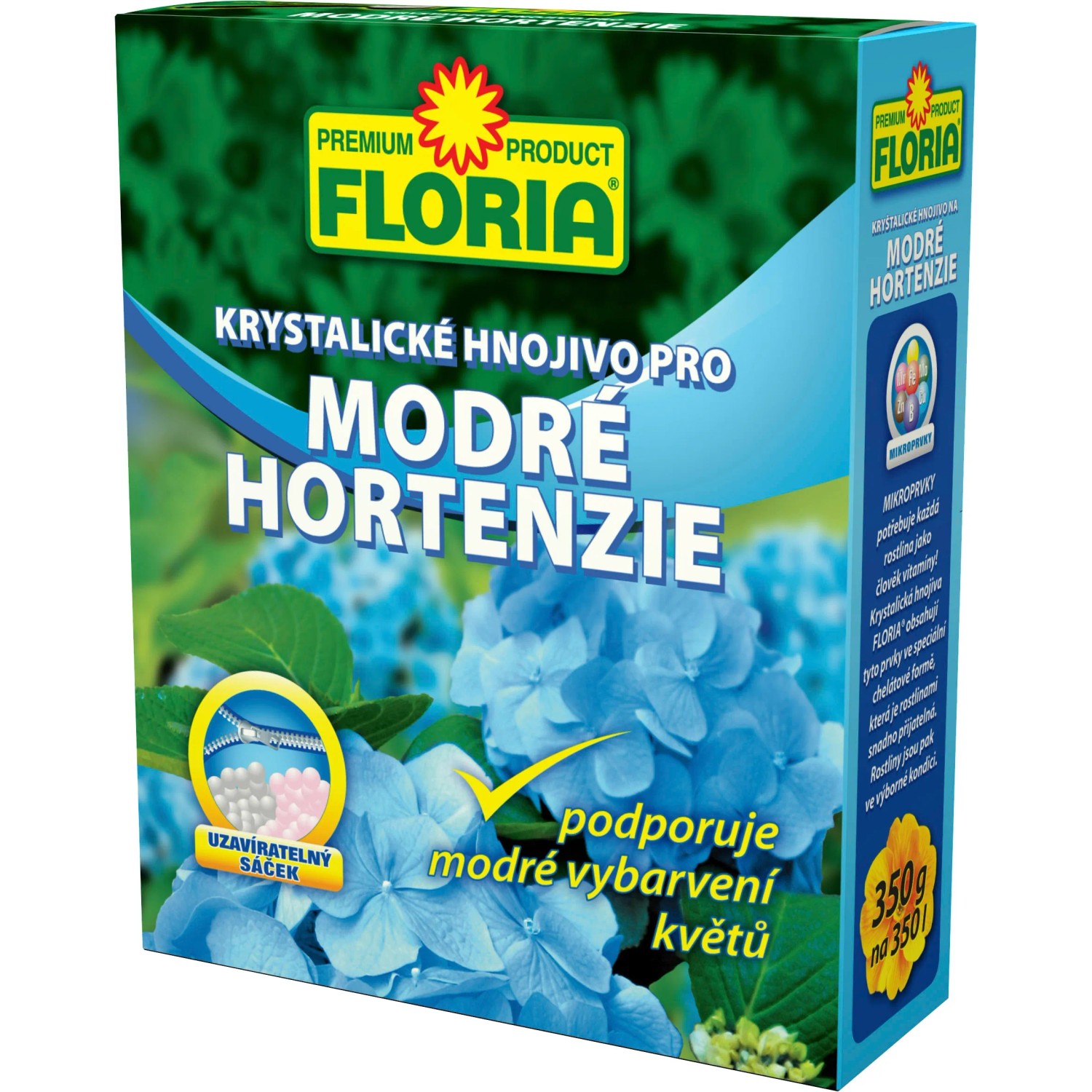 E-shop FLORIA PREMIUM Kryštalické hnojivo pre modré hortenzie 350 g