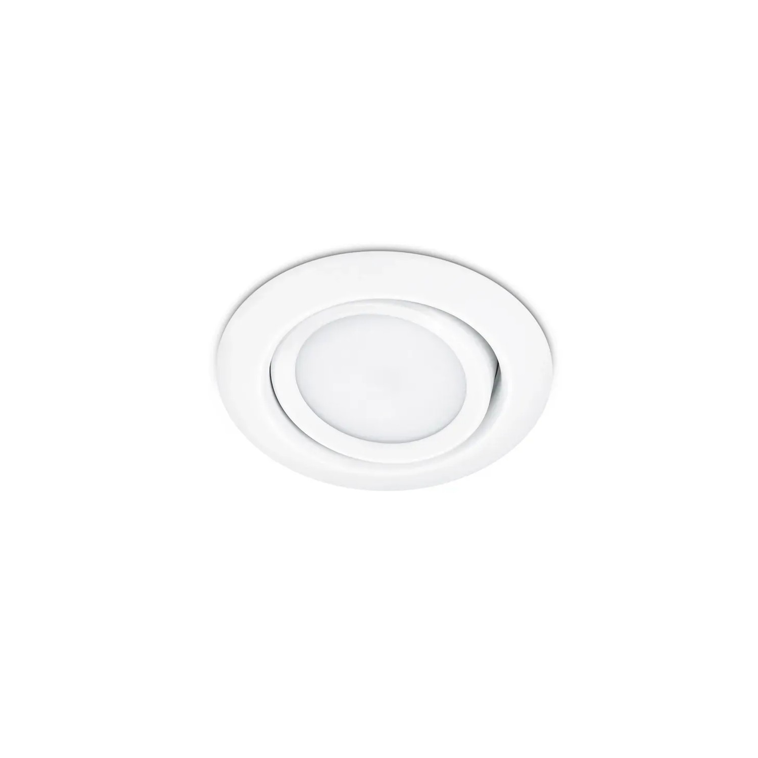 E-shop Trio Vstavané svietidlo Rila biela matná, 1 x LED 5 W, pr. 80 mm