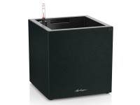 Lechuza Samozavlažovací kvetináč CANTO Slatestone Low tmavo sivý 30 x 30 x 30 cm
